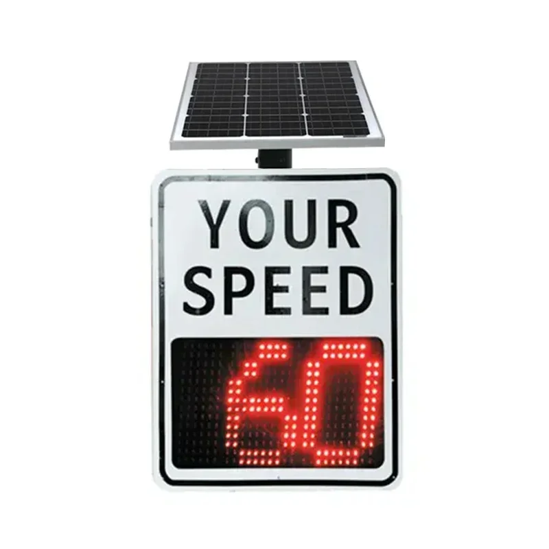 Led Sensors Controlled Traffic Speed Sign Solar Powered Limit Signs Radar Detector