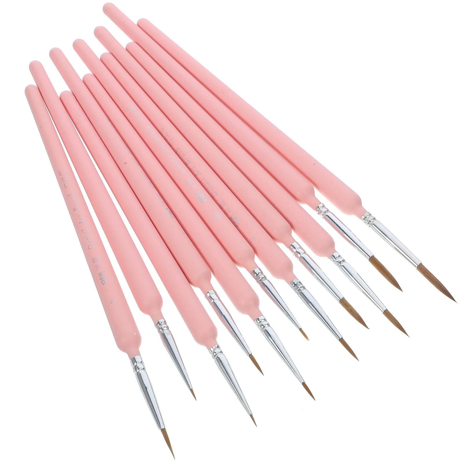 11-teiliges Miniatur-Detailpinsel-Set für Aquarell, Acryl, Öl, Gouache, Malerei, Zeichnung, Nagel, Gesicht, Kunstbedarf