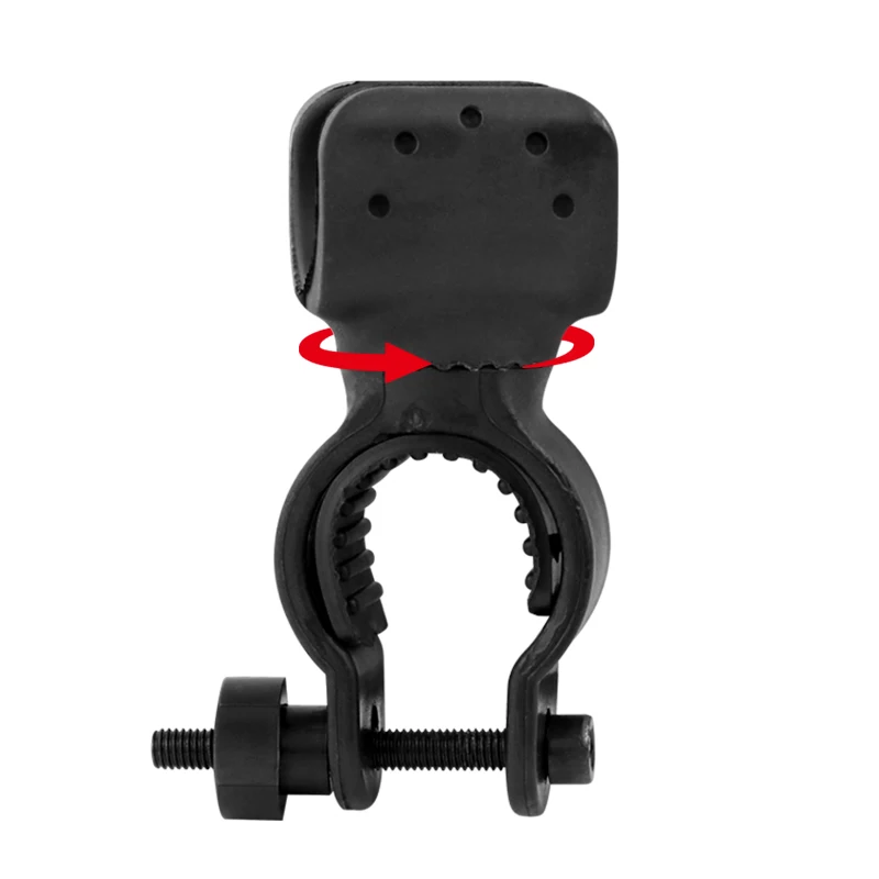 Bicycle Flashlight Holder U-shaped Bike Clip Light Holder Outdoor Bike Clip Flashlight Clip 360 Degree Rotatable