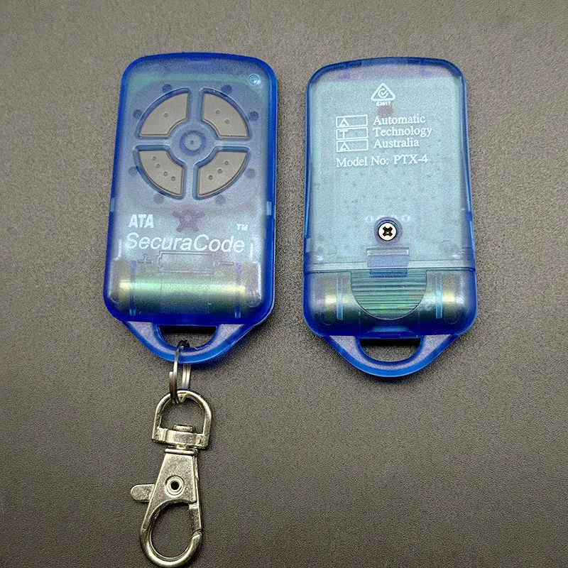 2PCS ATA SecuraCode PTX4 Garagentoröffner Fernbedienung 433MHz Rolling Code Garagentor Fernbedienung Controller 4 Kanäle