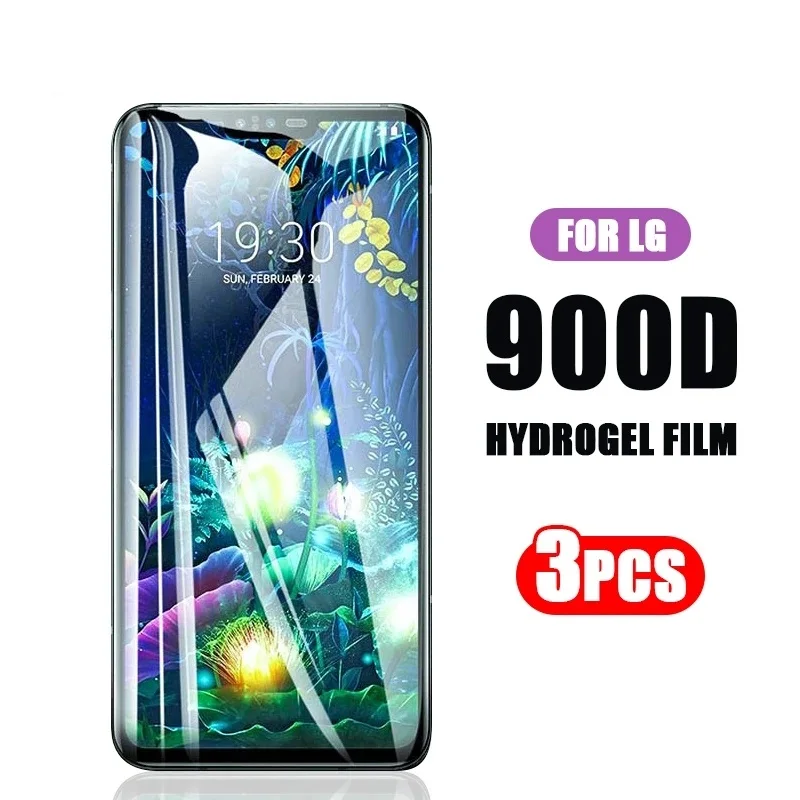 3 szt. Folia hydrożelowa do aksamitu 4G 5G ochraniacz z miękkiego TPU ekran do LG G8X G8S G8 V60 V50 ThinQ G7 G6 G5 V40 V30 V60 skrzydło 5G