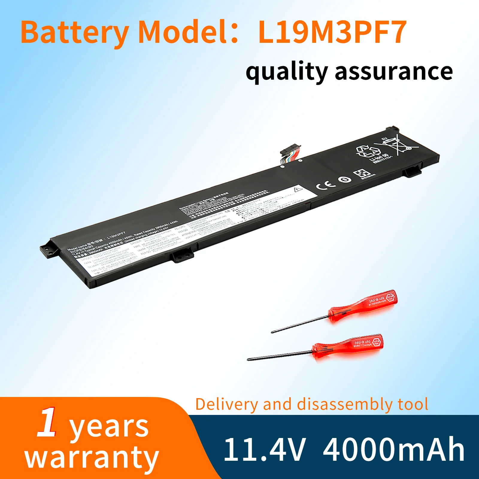 

BVBH L19L3PF3 L19M3PF7 L19D3PF4 Laptop Battery For Lenovo Ideapad Creator 5-15IMH05 Gaming 3-15ARH05 Series 4000mAh