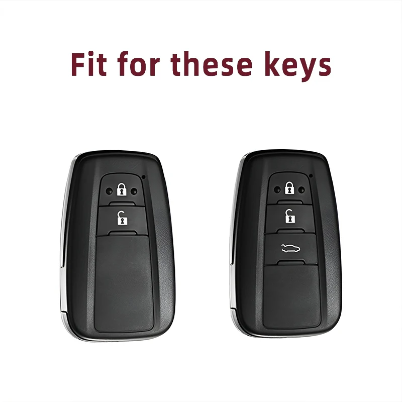 Premium Silicone Car Key Case Cover Shell for Toyota Camry Prius Corolla RAV4 C-HR CHR Prado RAV 2018 2019 2022 Accessories