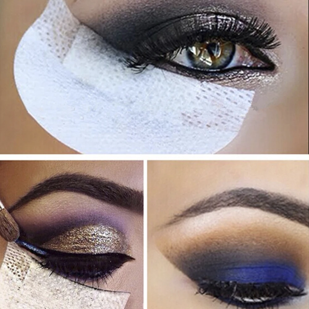 50 قطعة أقنعة عينيه منصات لمنع بقايا ماكياج عينيه Stencil ملصقات لملحقات رمش كحل دليل ماكياج #4