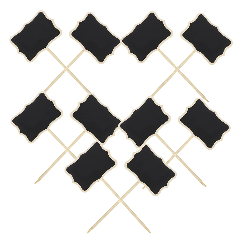 

20Pcs Mini Chalkboard Signs Black Small Chalkboard Stands Food Labels Party Buffet Craft Display Supplies Large Chalk Board