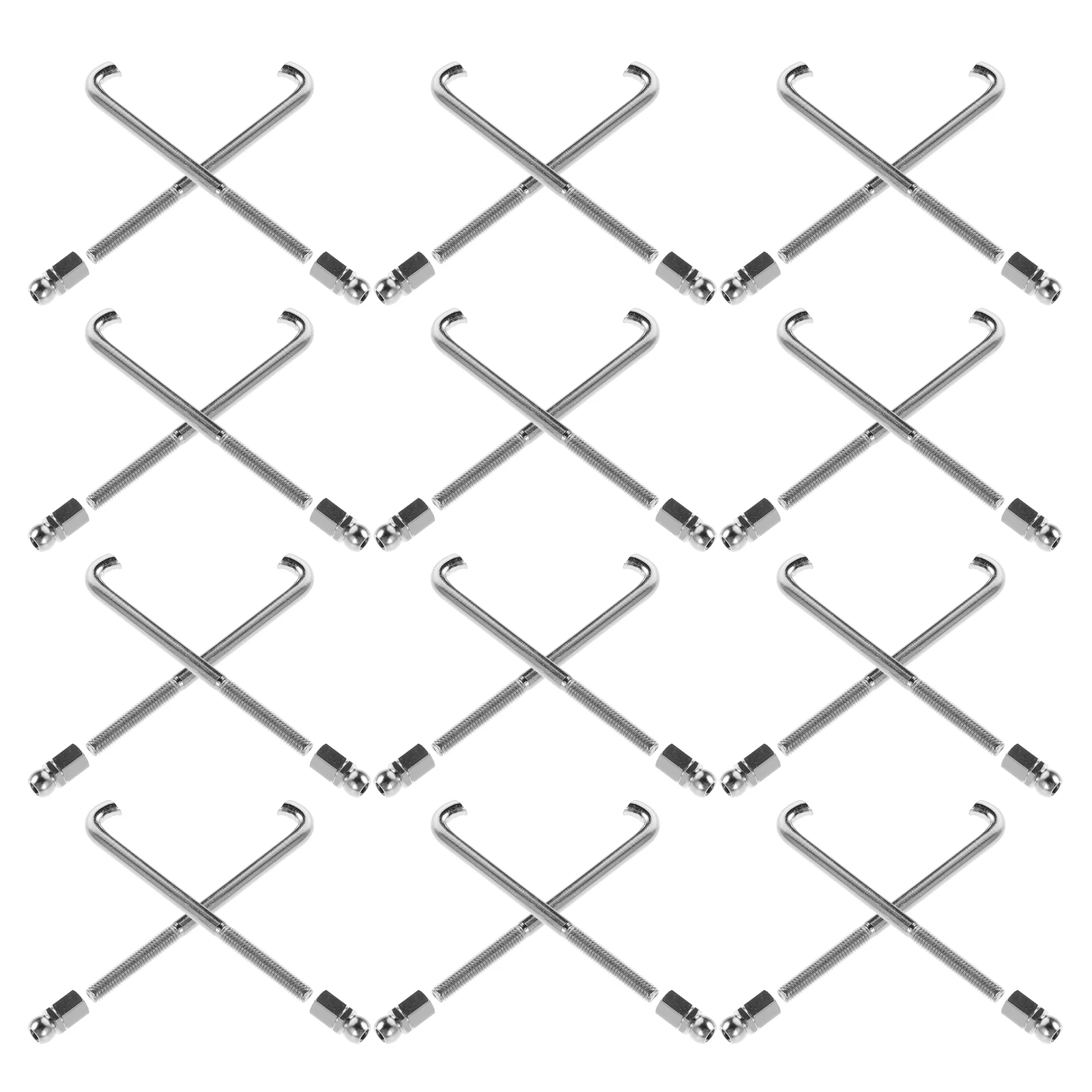 

48 PCS Banjo Hook Nut Bracket Hooks Parts Accessories Accessory Guitar Hardware Tension Metal and