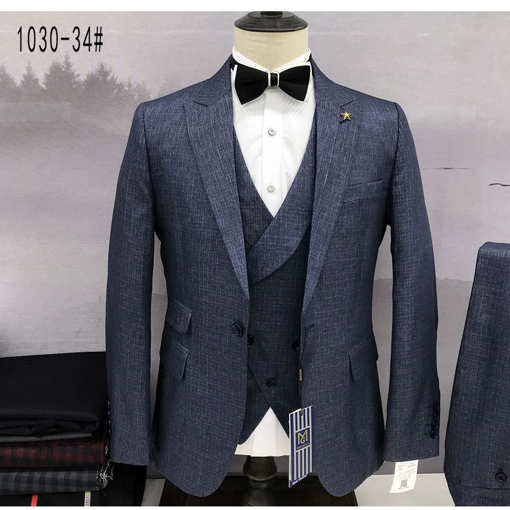 

Men's New 2023 Business Formal Elite Set With Sharp Edge Lapel Classic Single Breasted 3-piece Set (Jacket+Pants+Vest)