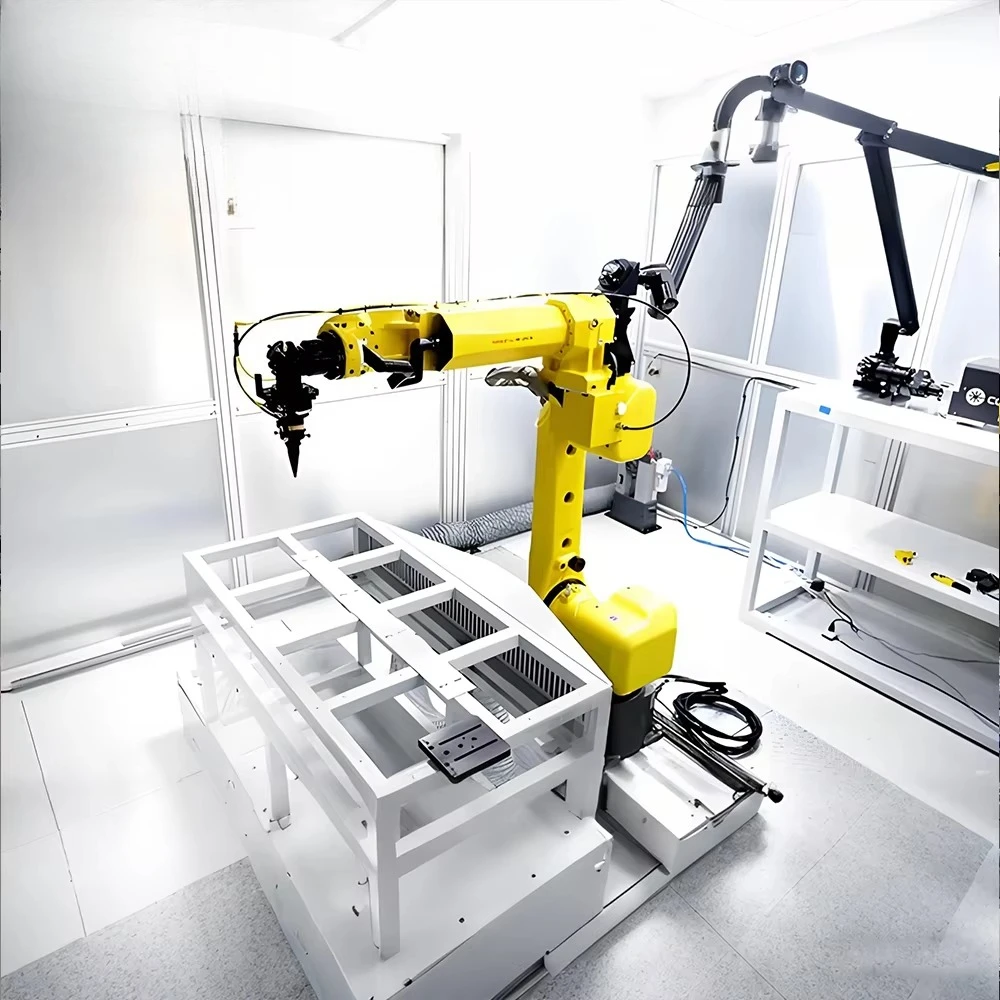 التصنيع الذكي للأتمتة الصناعية التعاونية الصغيرة لحام مناور 6-محور نظام التحكم في محطة العمل