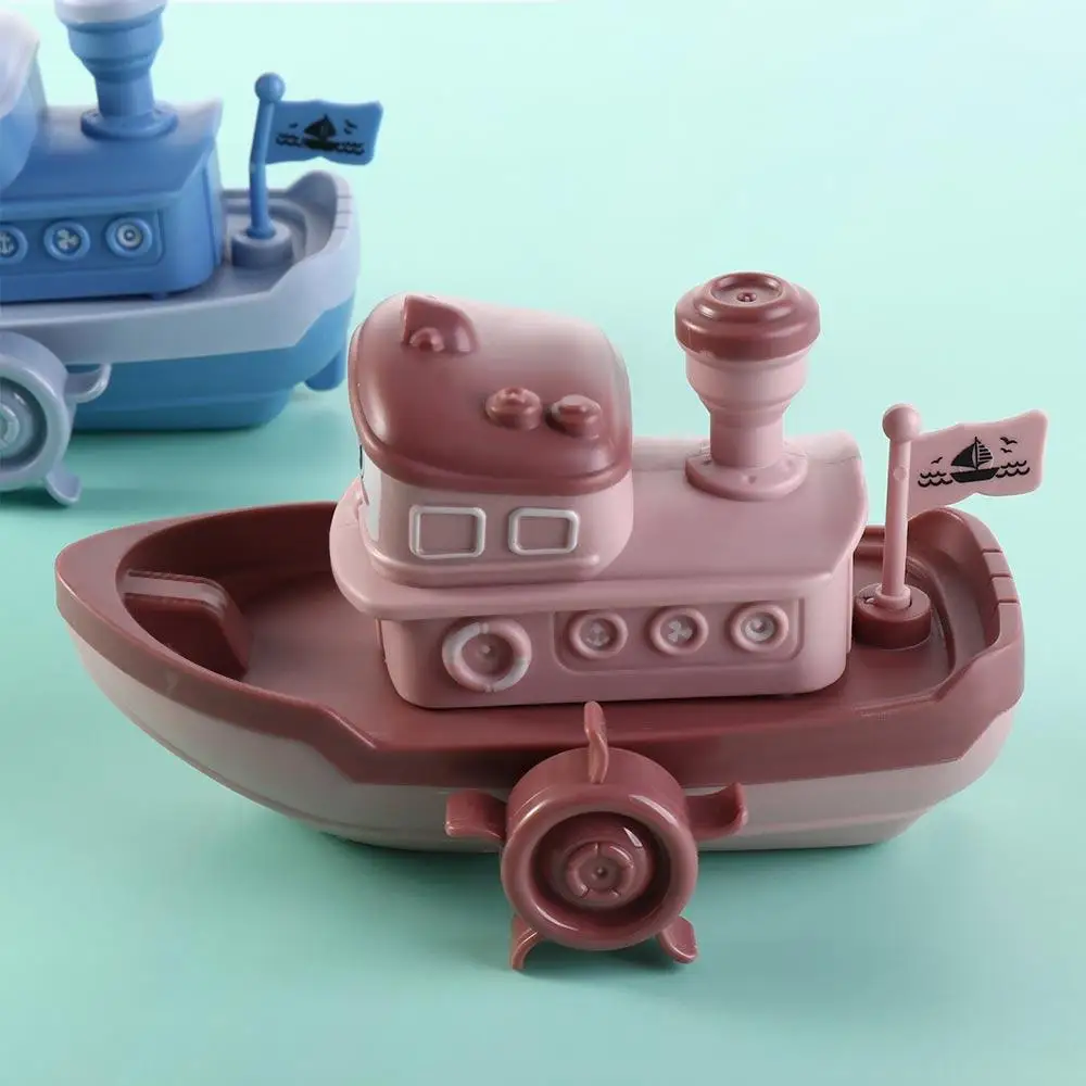 Drijvend scheepsspel Drijvende verjaardagscadeaus Badspeelgoed Opwindspeelgoed Babybadje Speelgoed Cartoon scheepspeelgoed Uurwerkboot