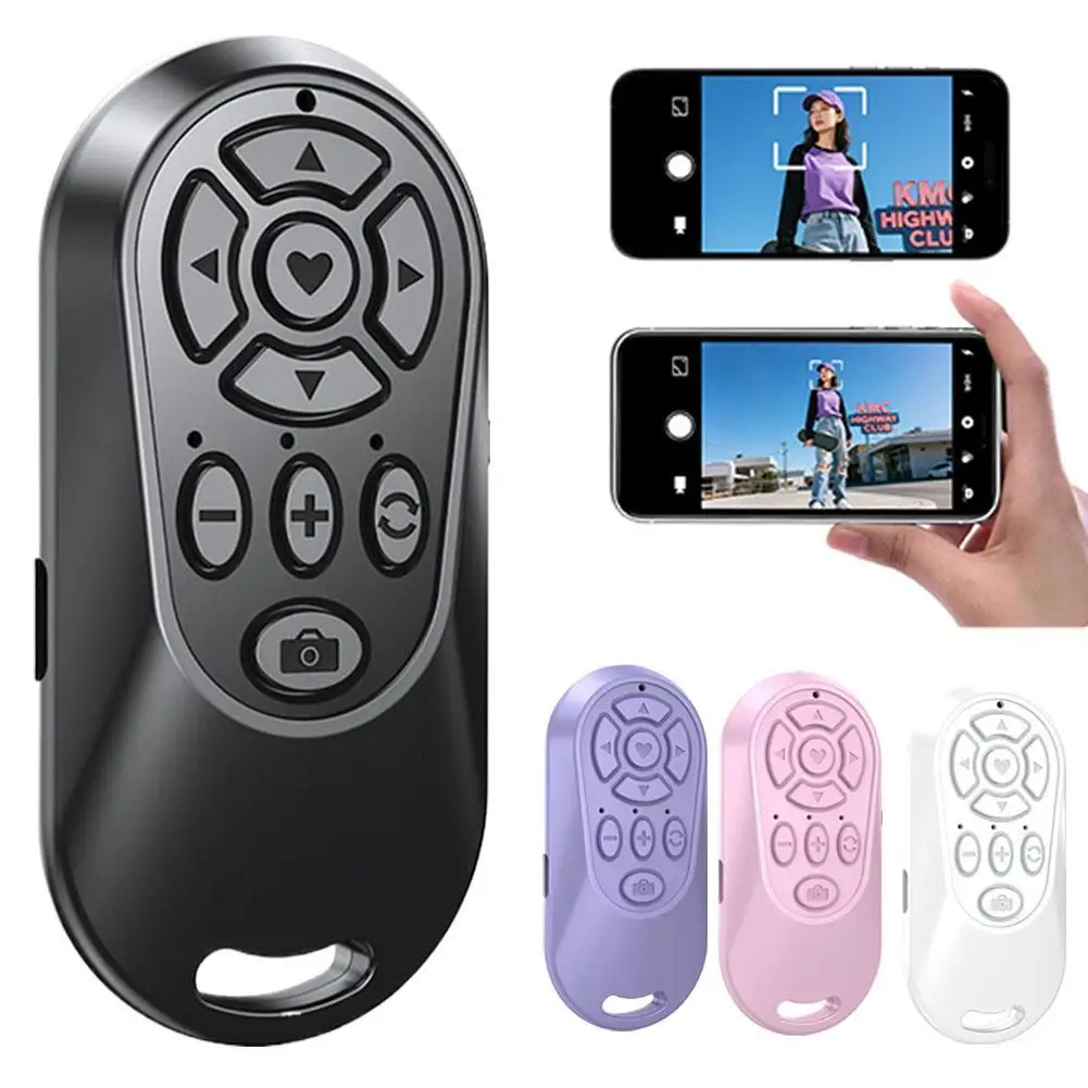 1 Uds cámara inalámbrica Control remoto Zoom y enfoque obturador Selfie cámara recargable grabación de vídeo remoto para teléfono móvil
