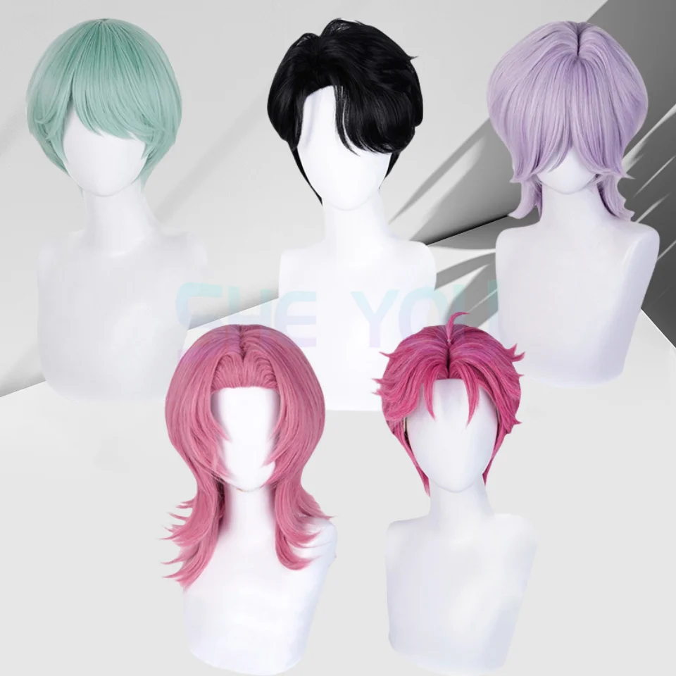 

Saja Boys Jinu Baby Abby Mystery Romance Wig Kpop Demon Hunters Men 30 см Короткие волосы Jinu Косплей Парики с бесплатной шапочкой для парика