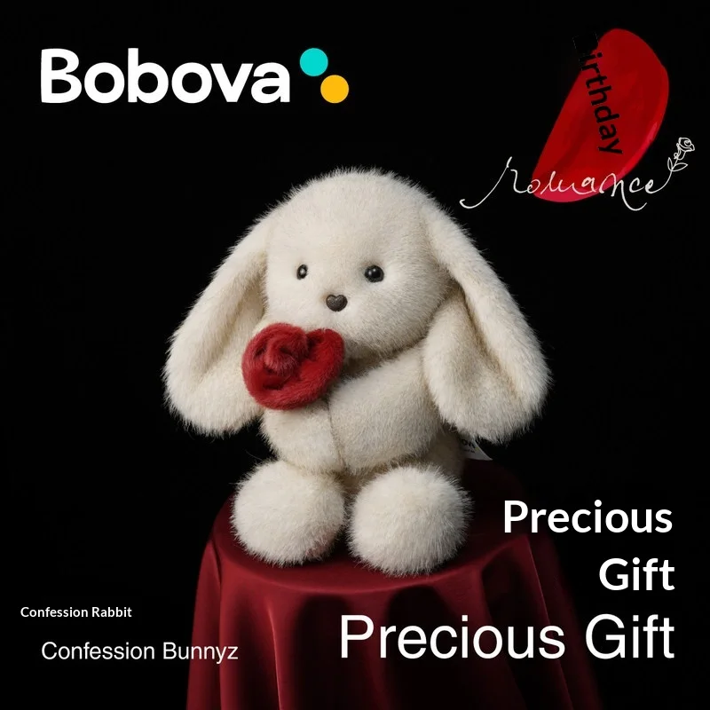 

Мягкая плюшевая игрушка-кролик Bobova Confession Bunny, милый и уютный, подарок на день рождения для детей, мальчиков, девочек, подруг, парней