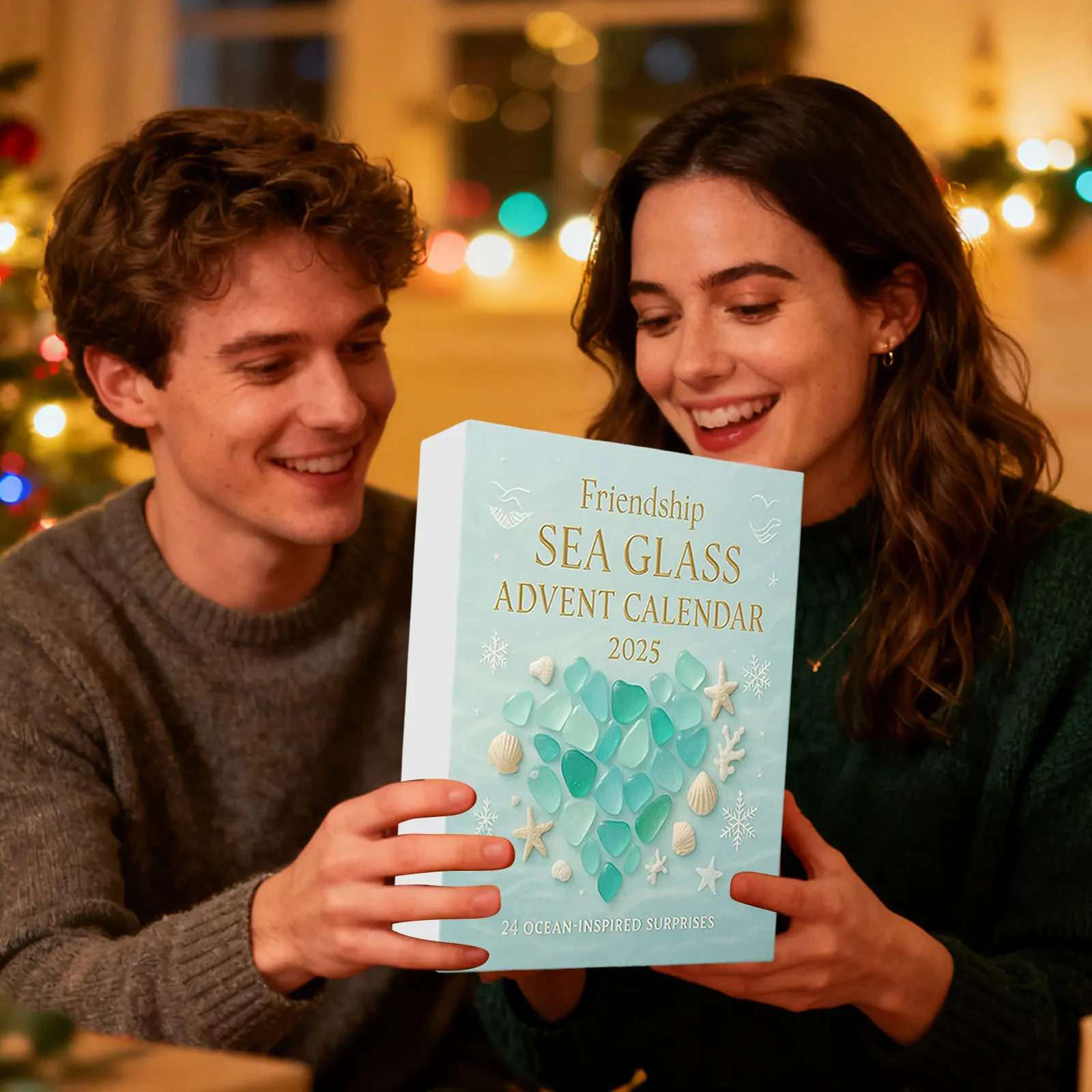 مؤقت رقمي كبير تجريب 2D الصداقة زجاج البحر تقويم القدوم 2025 24 يوما عيد الميلاد العد التنازلي التقويم ساعة للأطفال #6