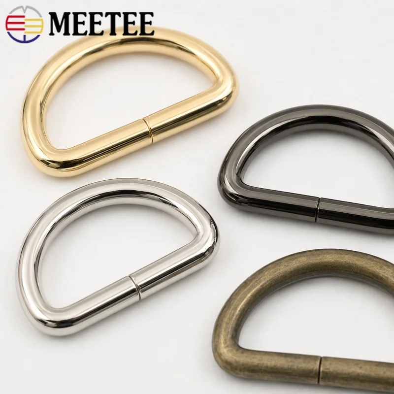 20Pcs 16-38mm Metal O D Rings Buckles for Handbags Backpacks Belts Purses Shoes Collars Leather Craft Sewing Accessories Repair
