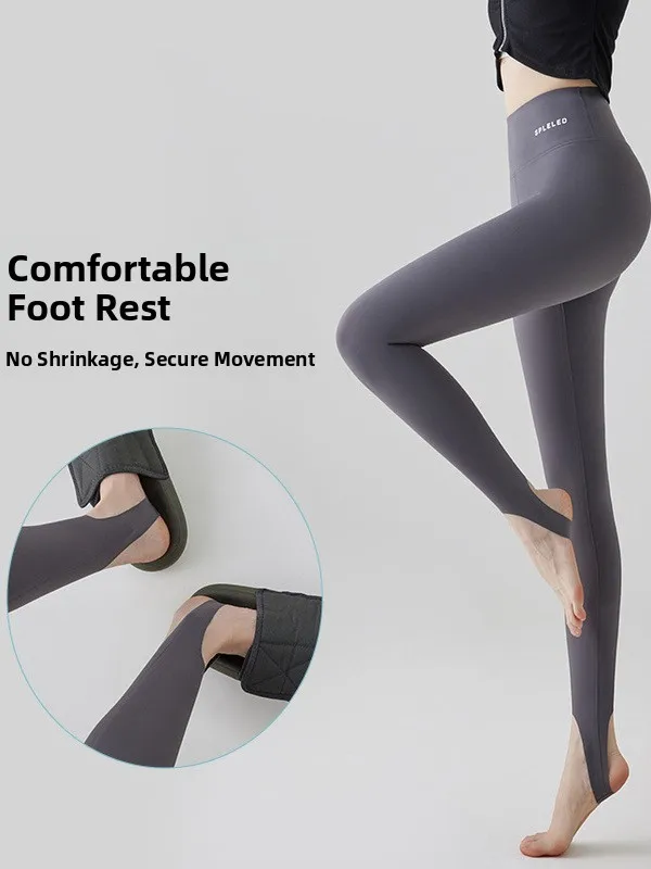 กางเกงโยคะเอวสูงสำหรับฤดูใบไม้ผลิและฤดูใบไม้ร่วง ช่วยกระชับสัดส่วน ควบคุมหน้าท้อง ยกกระชับสะโพก กันลื่น