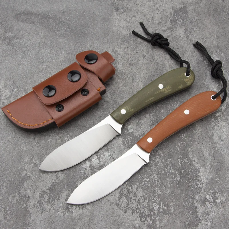 

Fixed Blade Knife 9CR18 Steel Blade G10 Handle Full Tang for Camping Hiking Hunting Outdoor Cutting Tools Bushcraft Fixed Knife