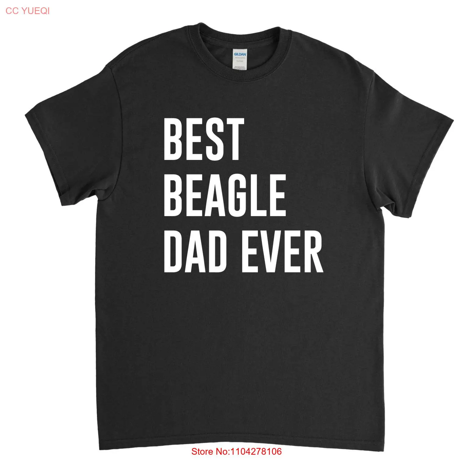 

Футболка Best Beagle Dad Ever Lover с длинными или короткими рукавами