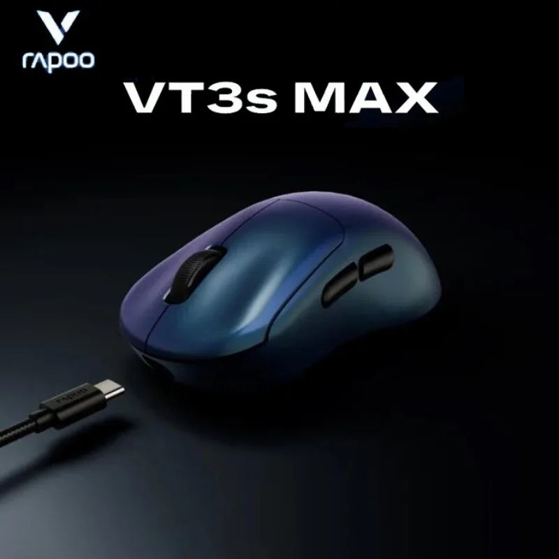 Rapoo VT3s MAX Master Mouse Wireless Dual Mode 49g Lightweight 8K PAW3950 Gaming Mouse for Small Medium Hands PC E-Sports Mice