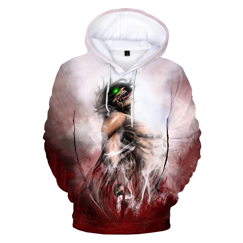 New Attack on Titan 3D Print Hoodie Sweatshirts Men Women Fashion Casual Long Sleeve Pullover Harajuku Streetwear Anime Hoodies