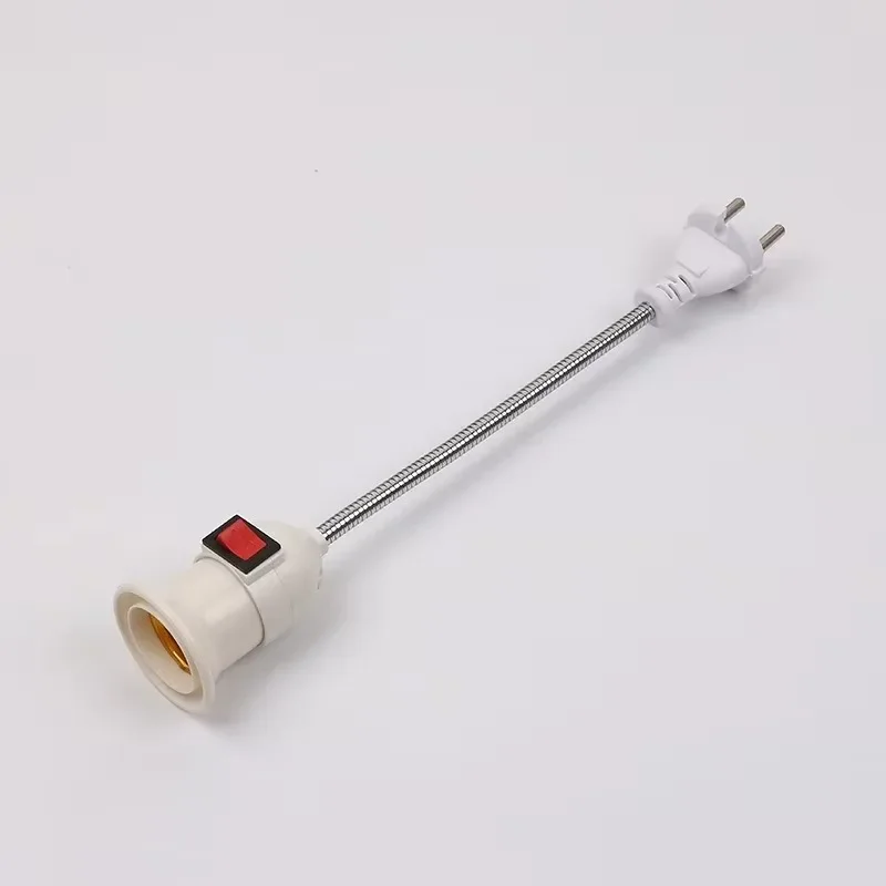 Universal Hose with Switch Direct Plug Swivel Lamp Head Lamp Mouth For E27 Large Screw Lamp Holder Type European plug
