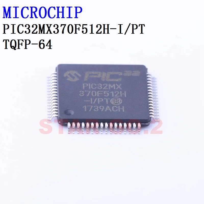 

1PCSx PIC32MX370F512H-I/PT TQFP-64 MICROCHIP Microcontroller