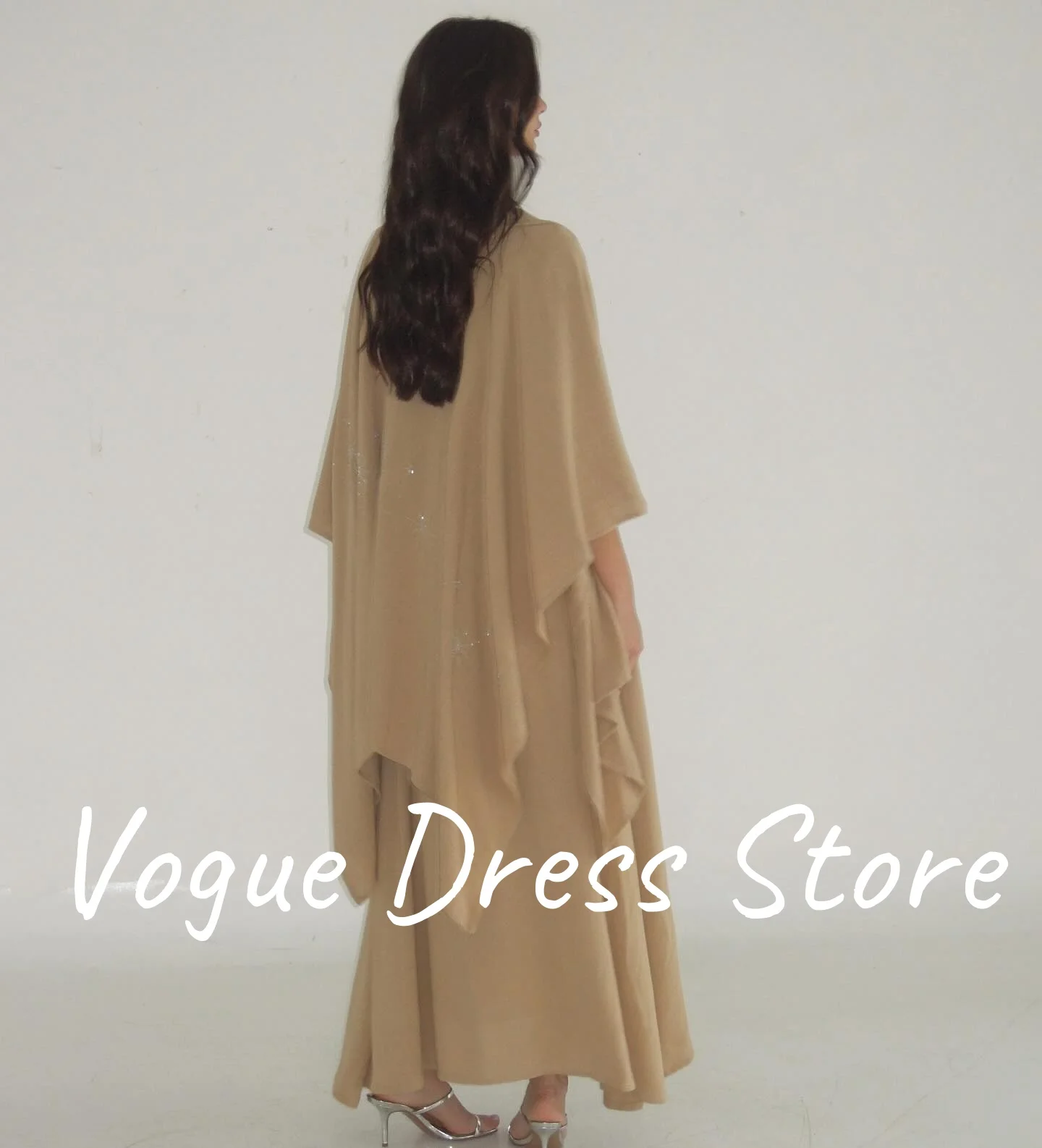 맞춤형 섬세한 저지 크리스탈 이브닝 드레스 고품질 3/4 슬리브 스쿠프 댄스 파티 드레스 사용자 정의 크기 특별 행사