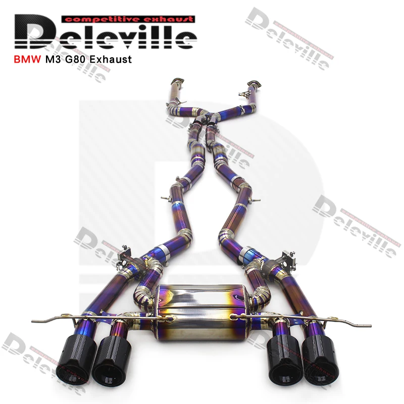 

Yooking Performance Titanium Valvetronic Catback Exhaust System for BMW M3 G80 M4 G82 S58 3.0T 2019-2024 Dual Mid-Pipe Racing Mu