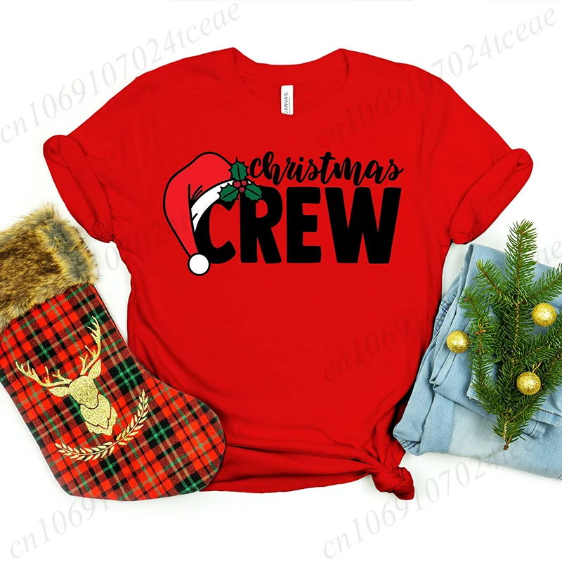 

Christmas Crew T Shirt Family Matching Unisex Clothing Fashion Christmas Travel Party Men Women Tops Short Sleeve Tee Shirt Tops