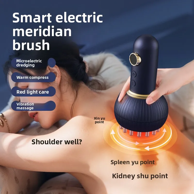 Full Body Electric Meridian Brush, Anti Cellulite Massager, Body Shaping Tool for Shoulder Back Leg Abdomen Massage