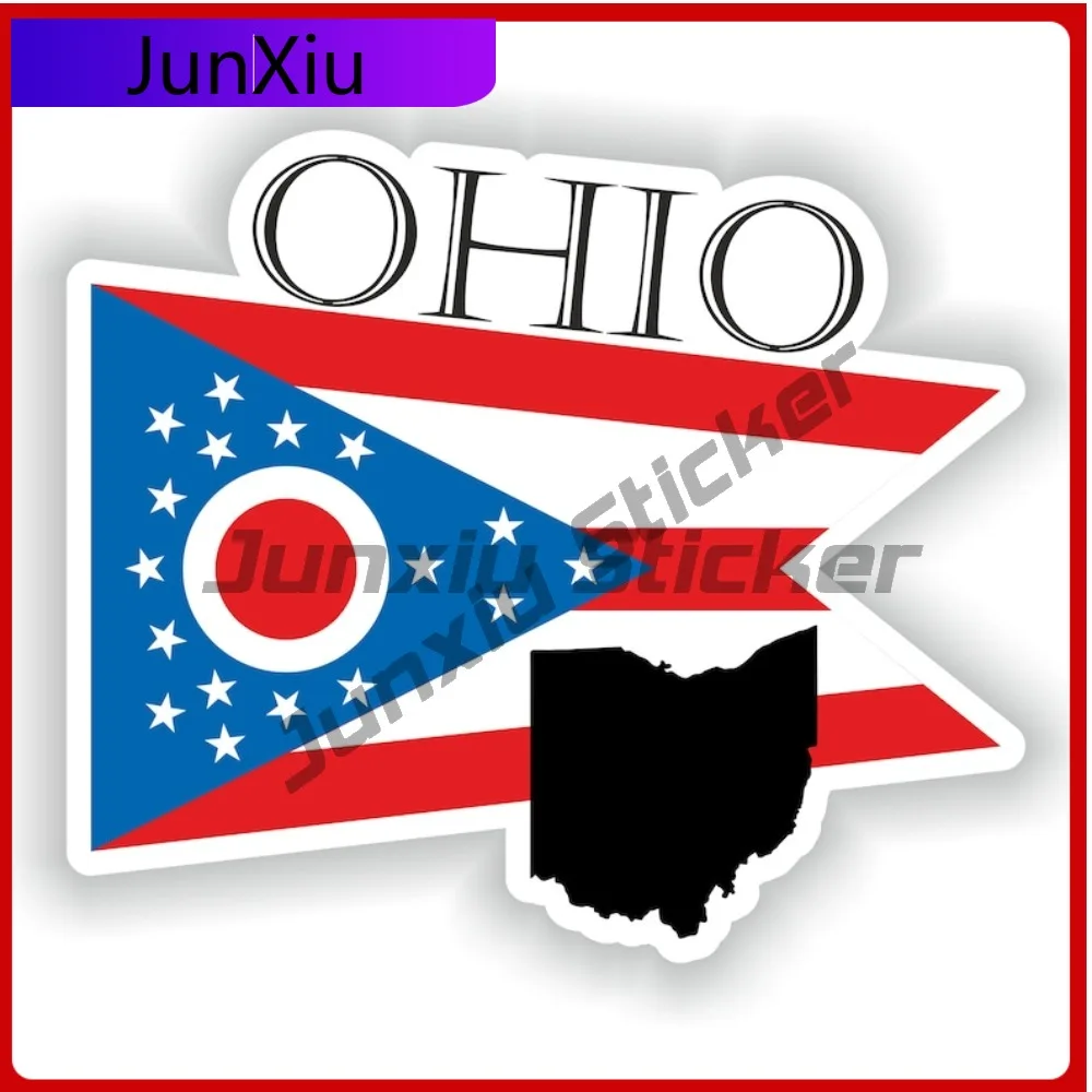

Ohio Country Project Flag Stylish Vehicle Decal Designed For Use On Car Body Bumper And Windows
