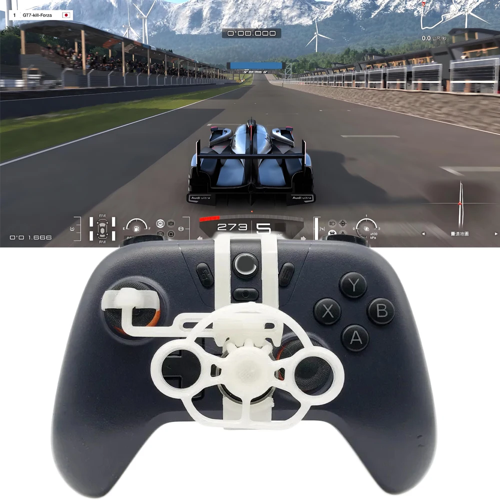 

Мини-руль с 3D-печатью для игрового контроллера GameSir Nova Lite, вспомогательные сменные аксессуары, легко собрать, 1 шт.