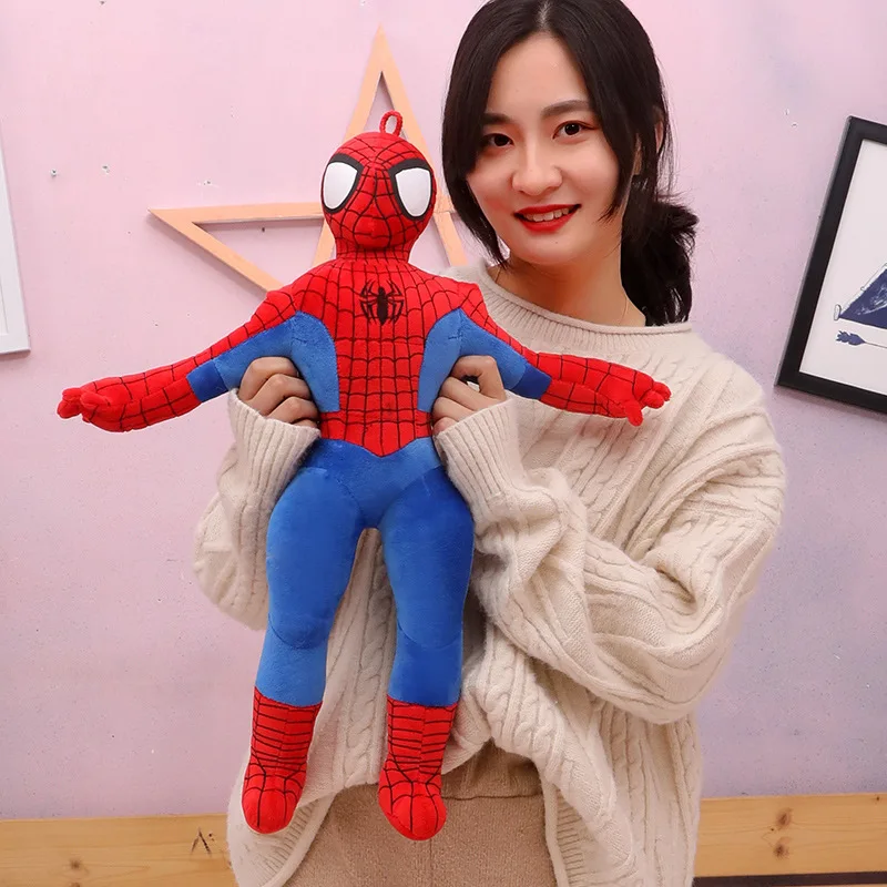 55 cm/70 cm Gigantyczny rozmiar Plushier Lalki Chłopiec Spider-Man Pluszowa lalka Zabawka Poduszka Wypchana poduszka Prezent urodzinowy dla dzieci Śpiąca lalka