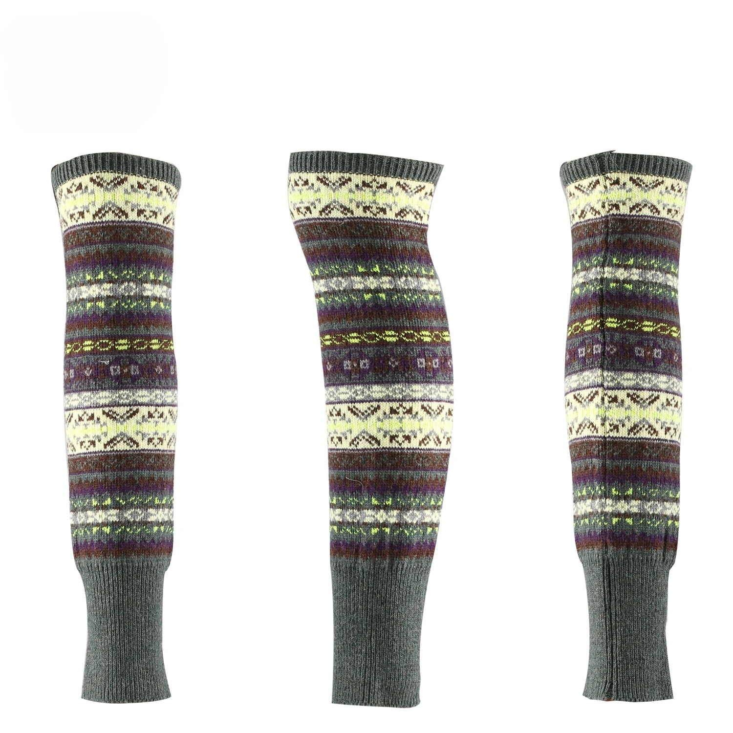 New Bohemian Cable Knit Leg Warmers Slouchy Boot Socks | Extra Thick Thermal Knee High Socks for Winter Yoga Ballet Dance