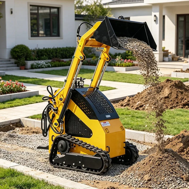 China Factory Price Mini Skid Steer Loader with 1 Ton Capacity Mini Dumper Skid Steer Loader and Skid Steer Loader