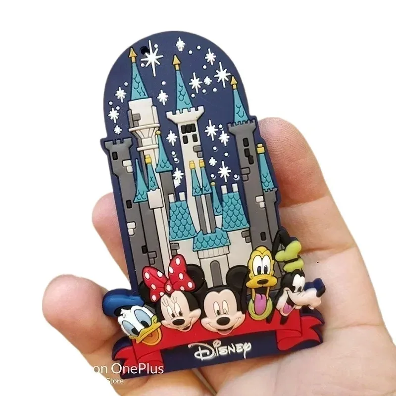 Imanes adhesivos para refrigerador de Disney, imanes para decoración del hogar, imán para refrigerador de Mickey Paris, decoración de dibujos animados de Goofy Donald