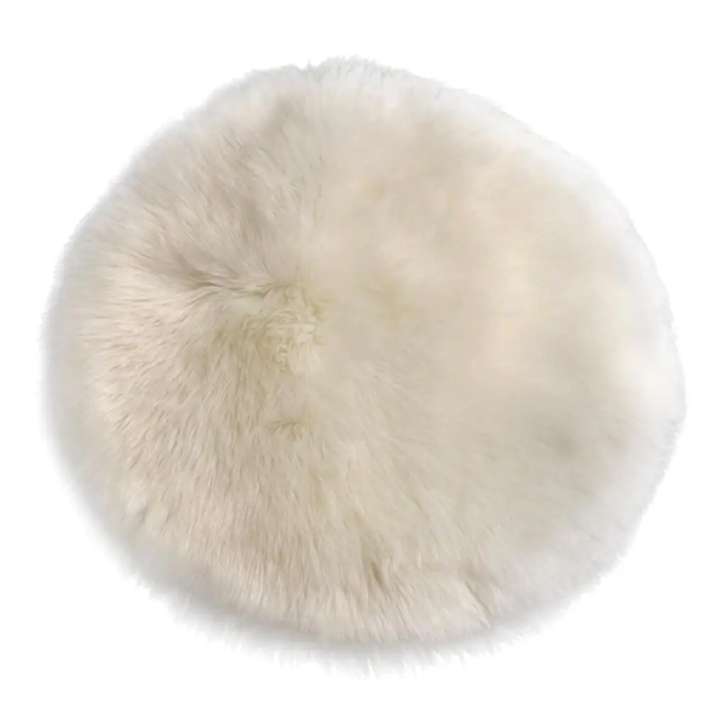Faux Sheepskin Rug Washable Polyester Shaggy Mat Non Slip Baby Play Floor Rug for Nursery Living Room