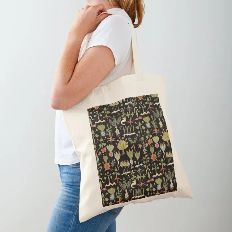 

Medieval Book of Herbs Tote Bag cute tote bag tote bag men custom canvas custom bags