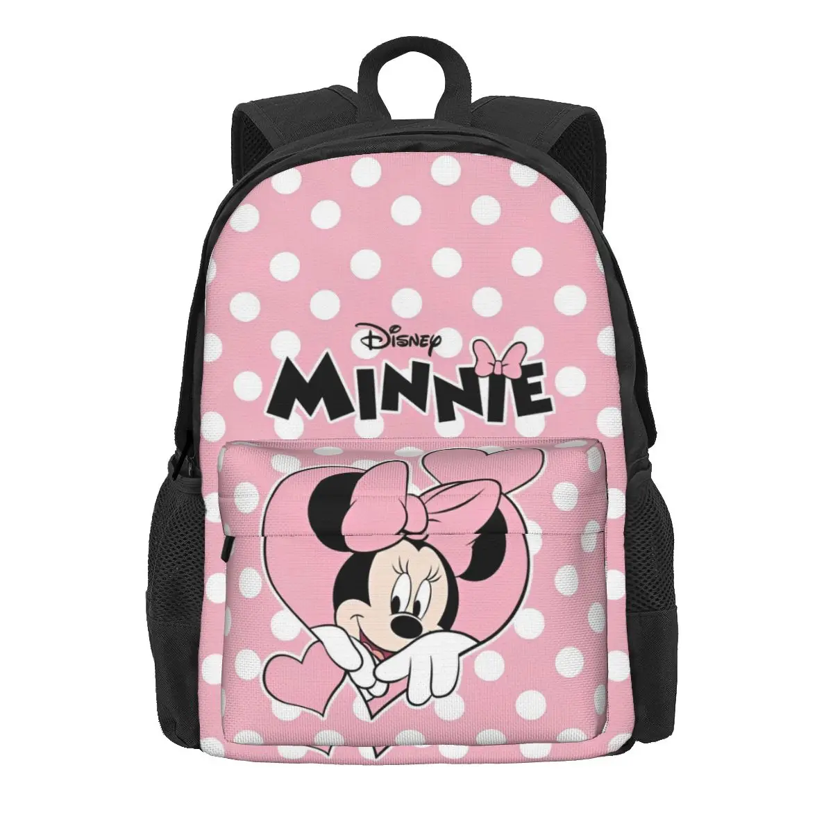 Sac à dos de dessin animé mignon Minnie Mouse pour femmes, sac d'école pour étudiants, sac à dos étanche pour ordinateur portable rose Mochila pour garçons et filles