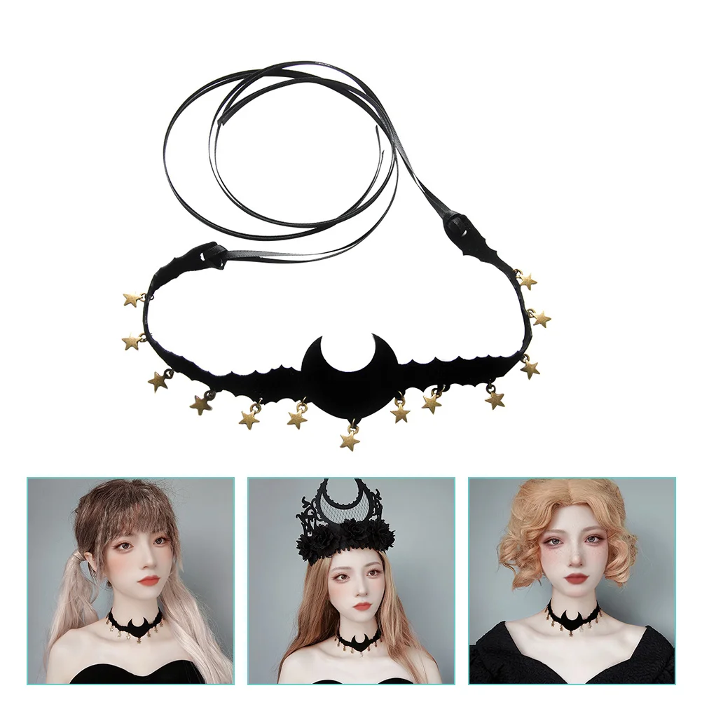 

Лунное колье, готическое ожерелье, воротник, Хэллоуин, призрак, фестиваль, карнавальный костюм, реквизит, женское колье, ожерелье, готические ожерелья