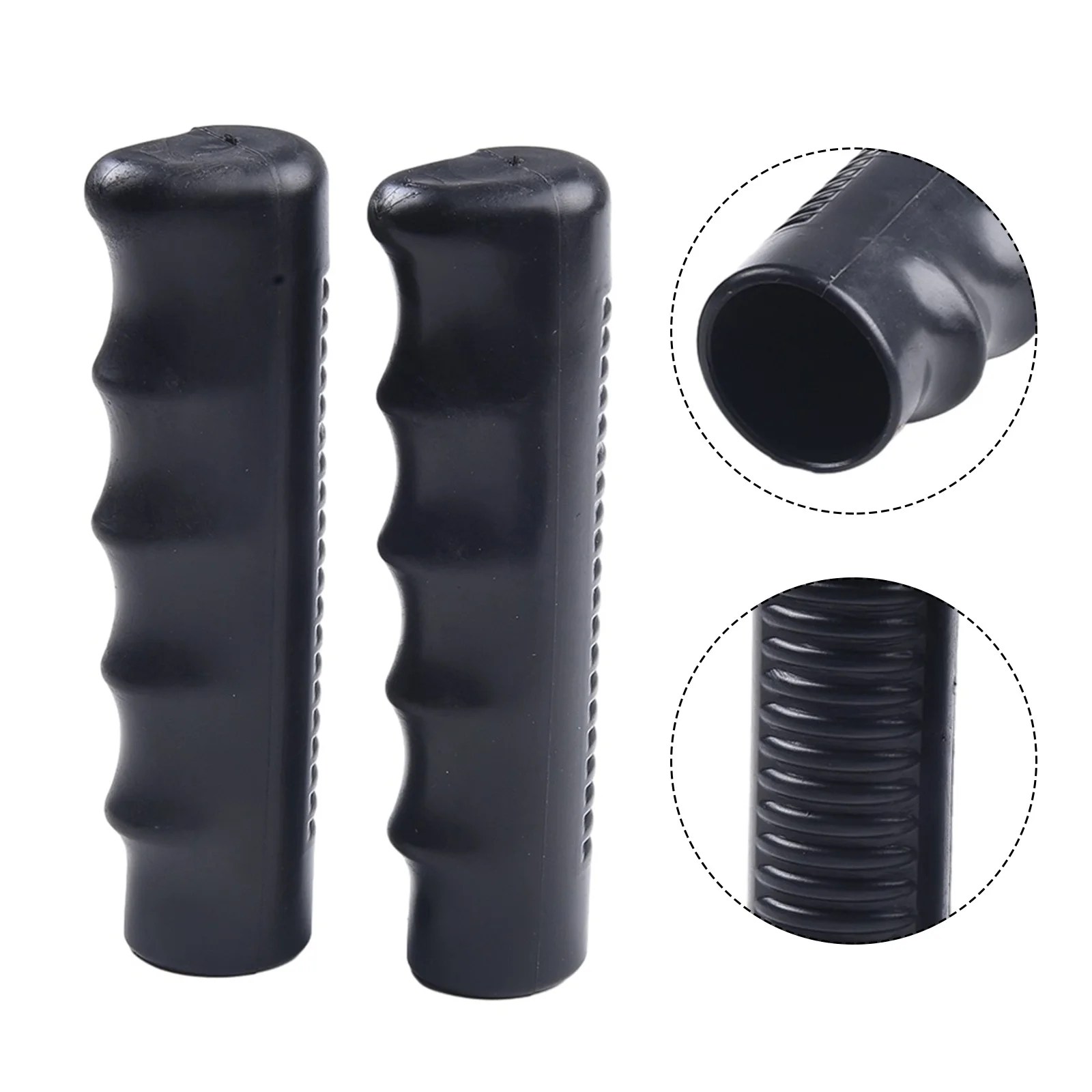 Non Slip and Weatherproof Rubber Handles for Wheelbarrow Easy Installation Suitable for Most Wheelbarrows 2Pcs