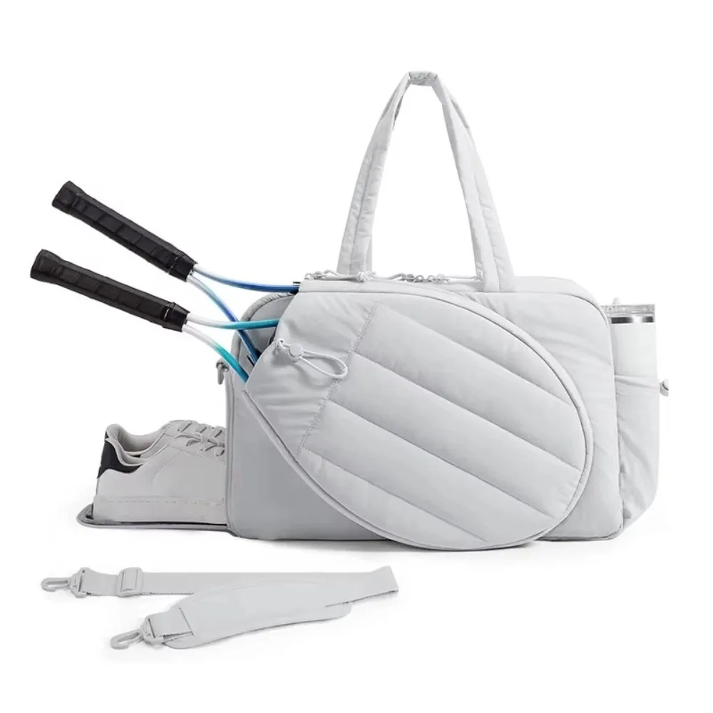 Super Large Capacity Tennis Racket Bag Adjustable with Shoes Bag Tennis Backpack Comfortable Beauty Sports Fitness Bag Travel