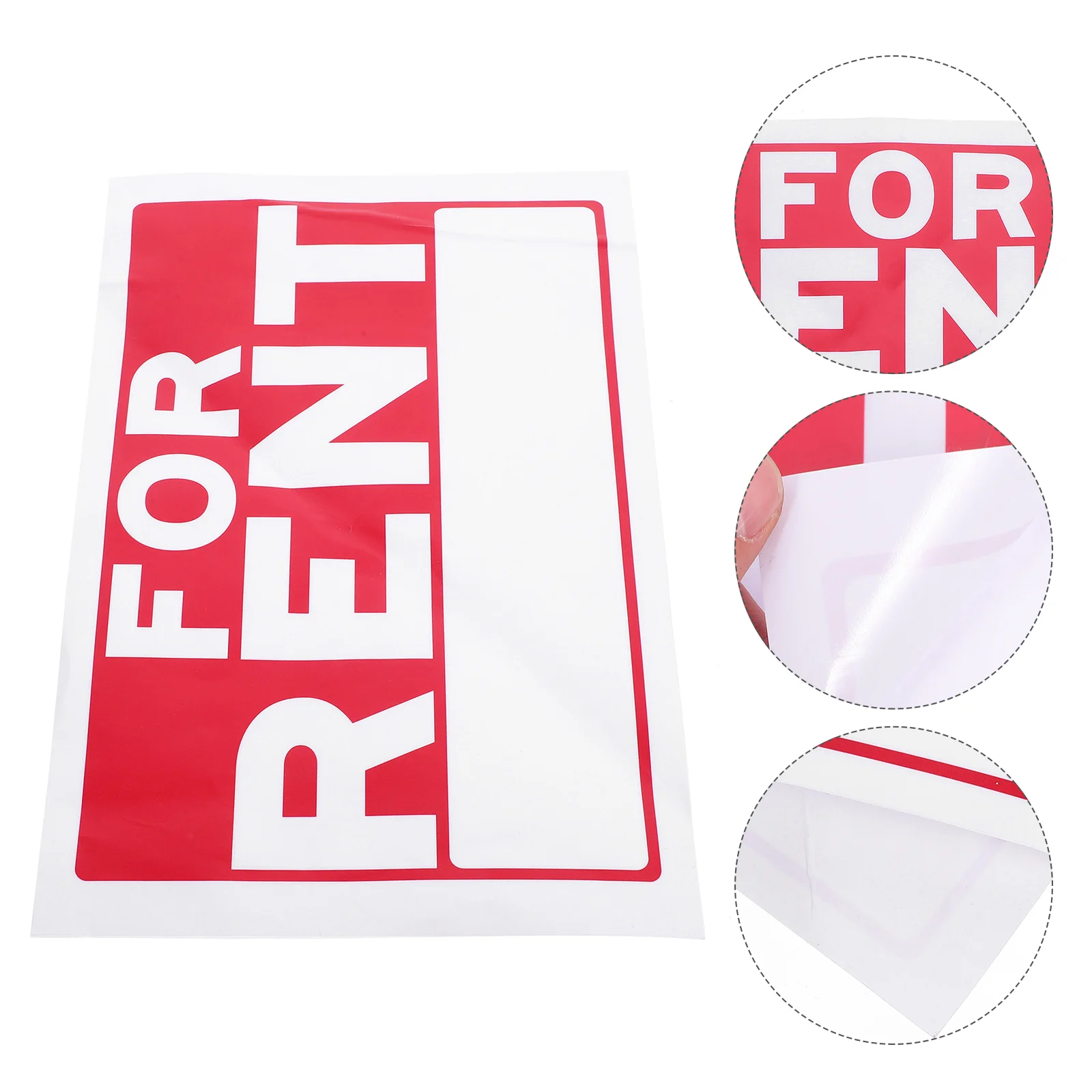 1 Sheet Store Shops For Rent Sticker Indoor Signage Outdoor Sign For Rent Sign Sticker for rent decal
