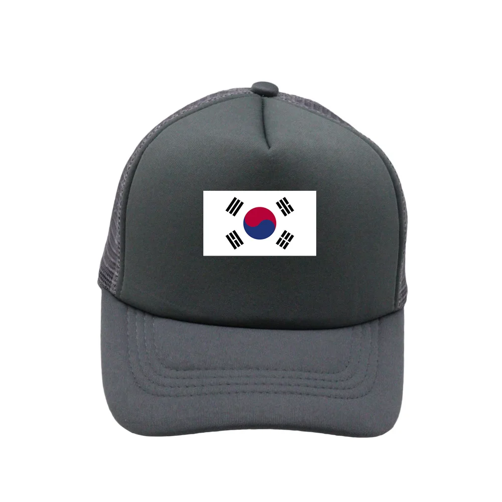 Brand Mens Trucker Hats Spring Summer Korea Flag Breathable Mesh Net Baseball Caps Women Travel Advertising Snapback Cap Dad Cap