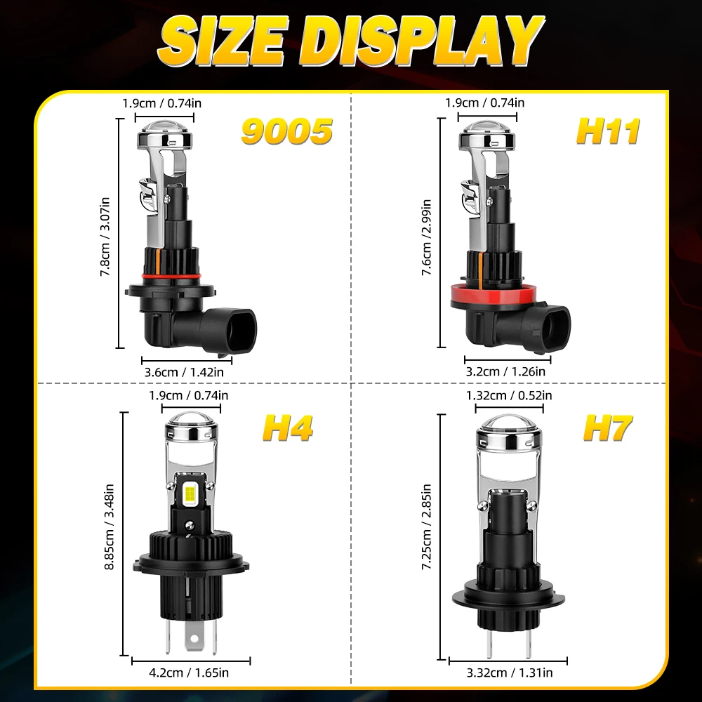 H7 Led Projector Le…