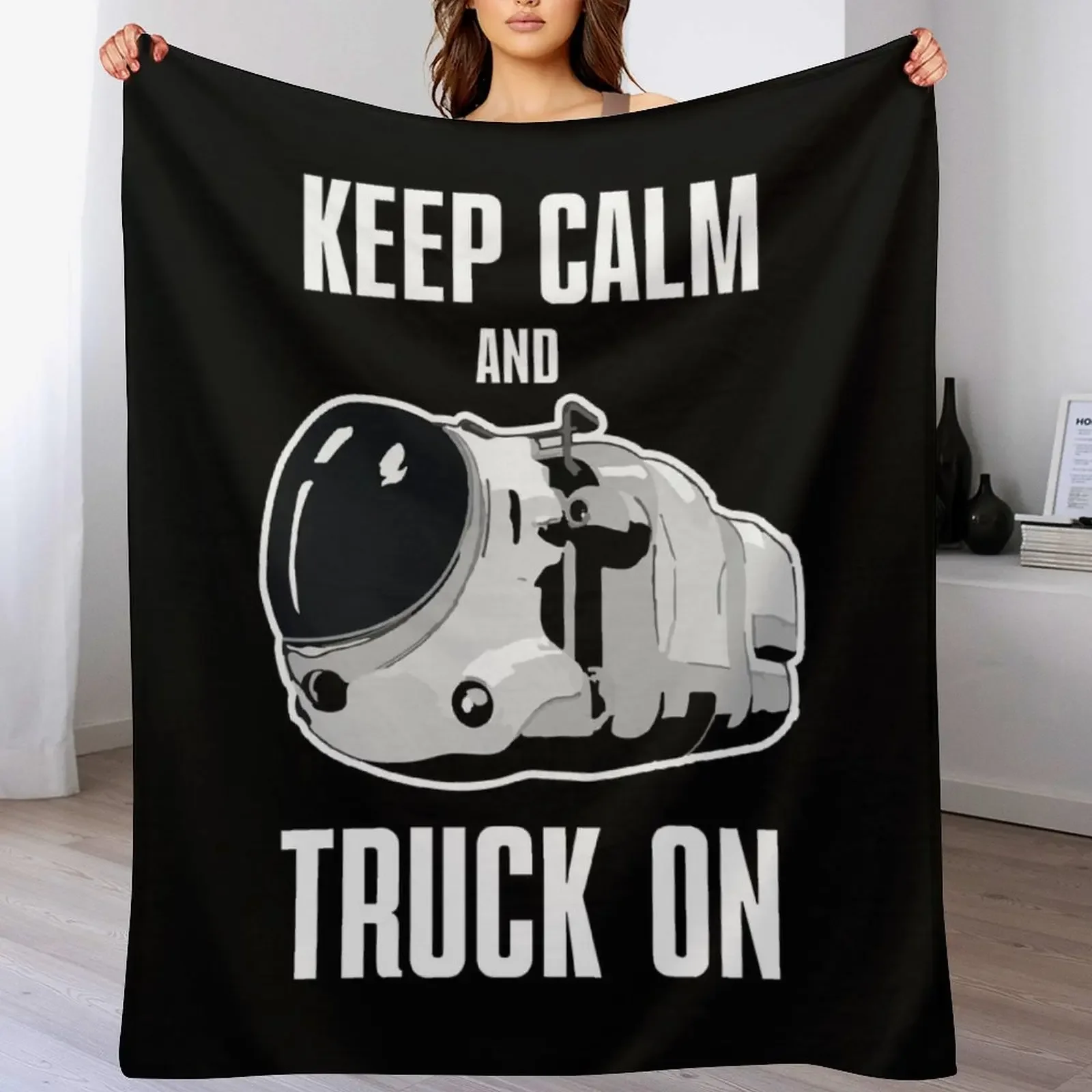 

Keep calm and truck on Throw Blanket Nap blankets and throws Comforter Summer Beddings Blankets