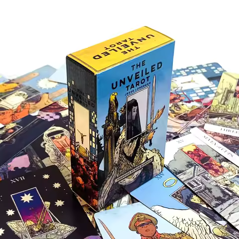The Unveiled Tarot Deck Illustrated Card Set With Foreword By Mike Mignola Unique Art Design For Beginners &amp; Pros &amp; Party Games