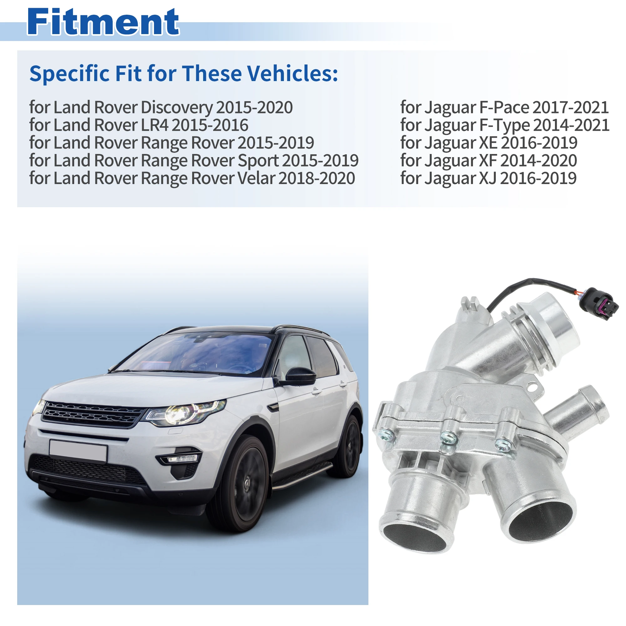 

Корпус термостата охлаждающей жидкости двигателя X Autohaux в сборе для Land Rover Discovery 2015-2020