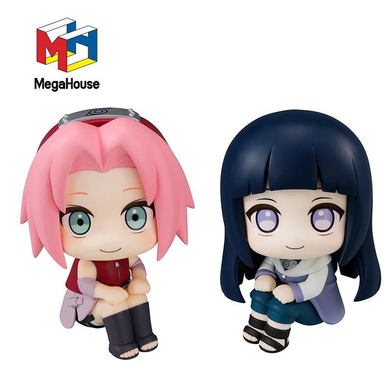 IN Stock MegaHouse MH Look Up Naruto Haruno Sakura Hyuga Hinata Original Anime Figure Model Collectile Toys Kawaii Gift 11Cm