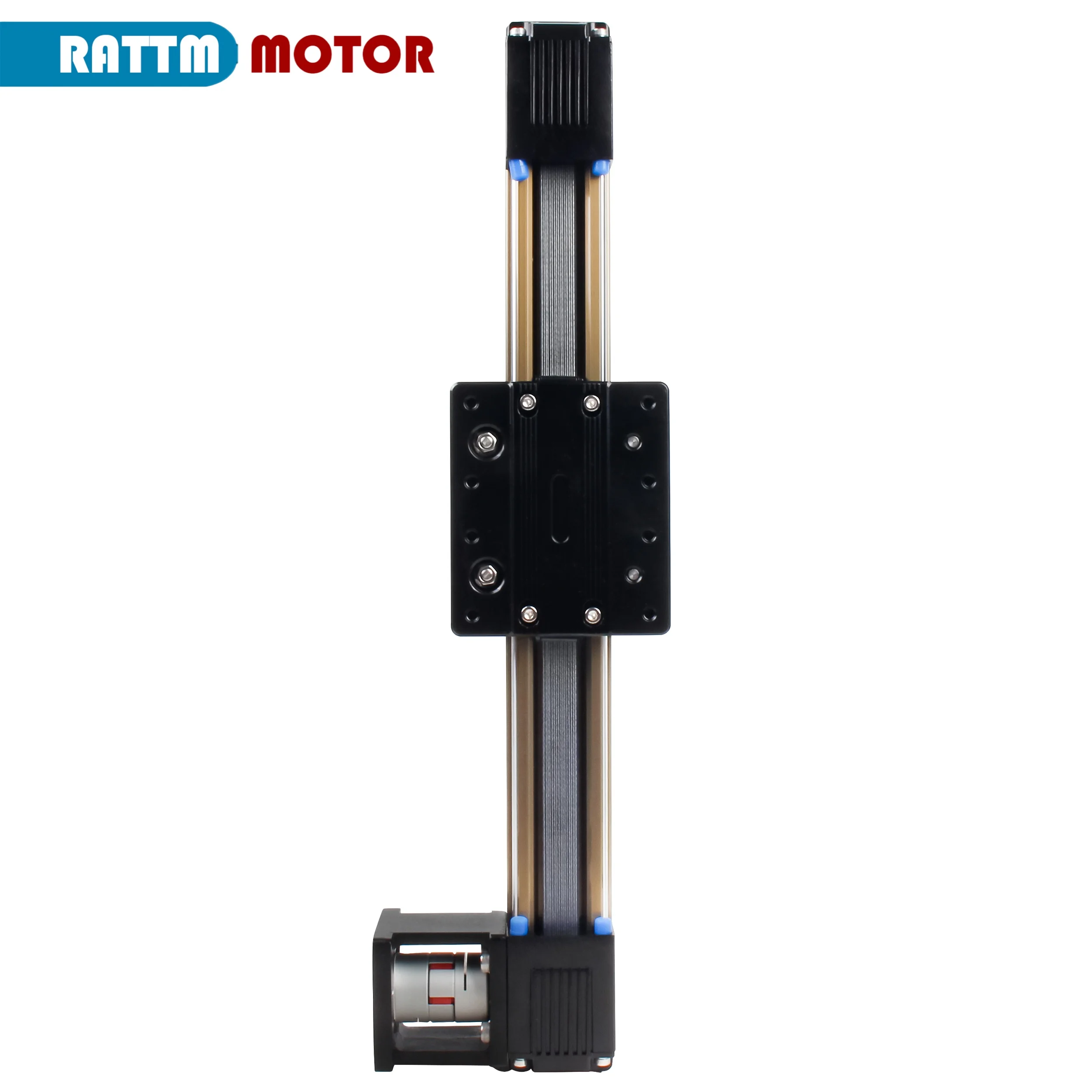 0-3N.m Synchronous Belt Module Length 100-1100mm Linear Guide Rail 45C Synchronous Belt Module Motor Base With Coupling