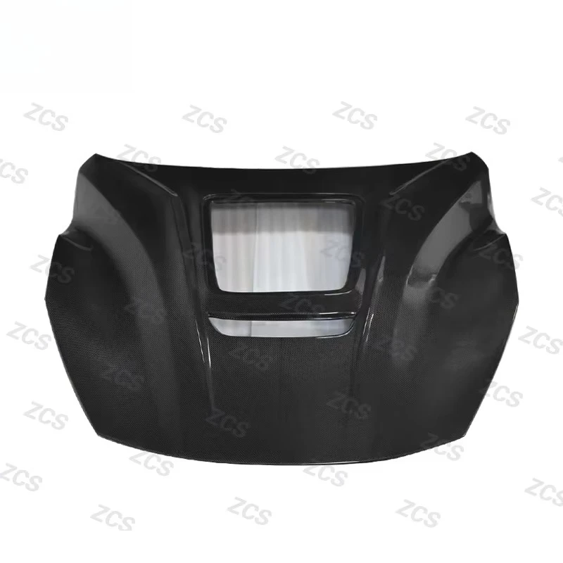 New F12 Car Engine Cover with Carbon Fiber Transparent Glass Hood for Retrofit Upgrade